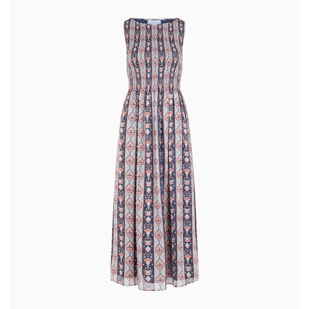 Hill House Blue and White Patterned Dress